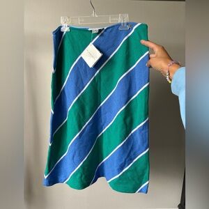 NWT St. John Santana Knit Blue Green skirt